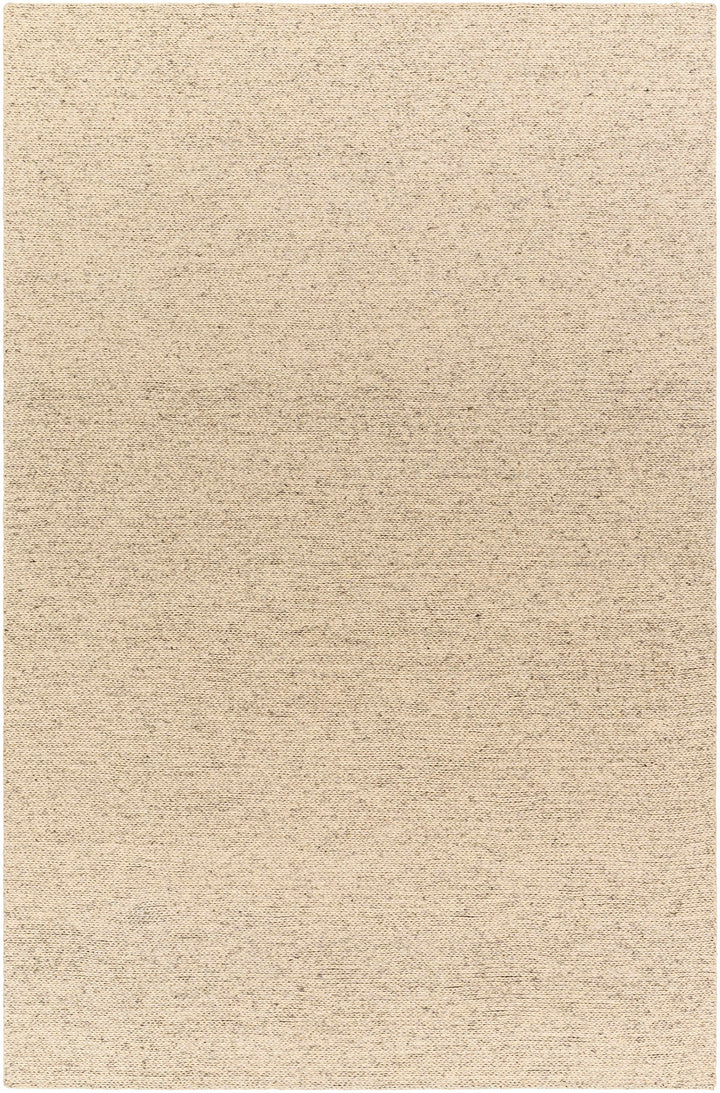 Gray Hand Woven 100% Wool Modern Rectangle Handmade rug, Indoor use only, no fringe, non-washable.