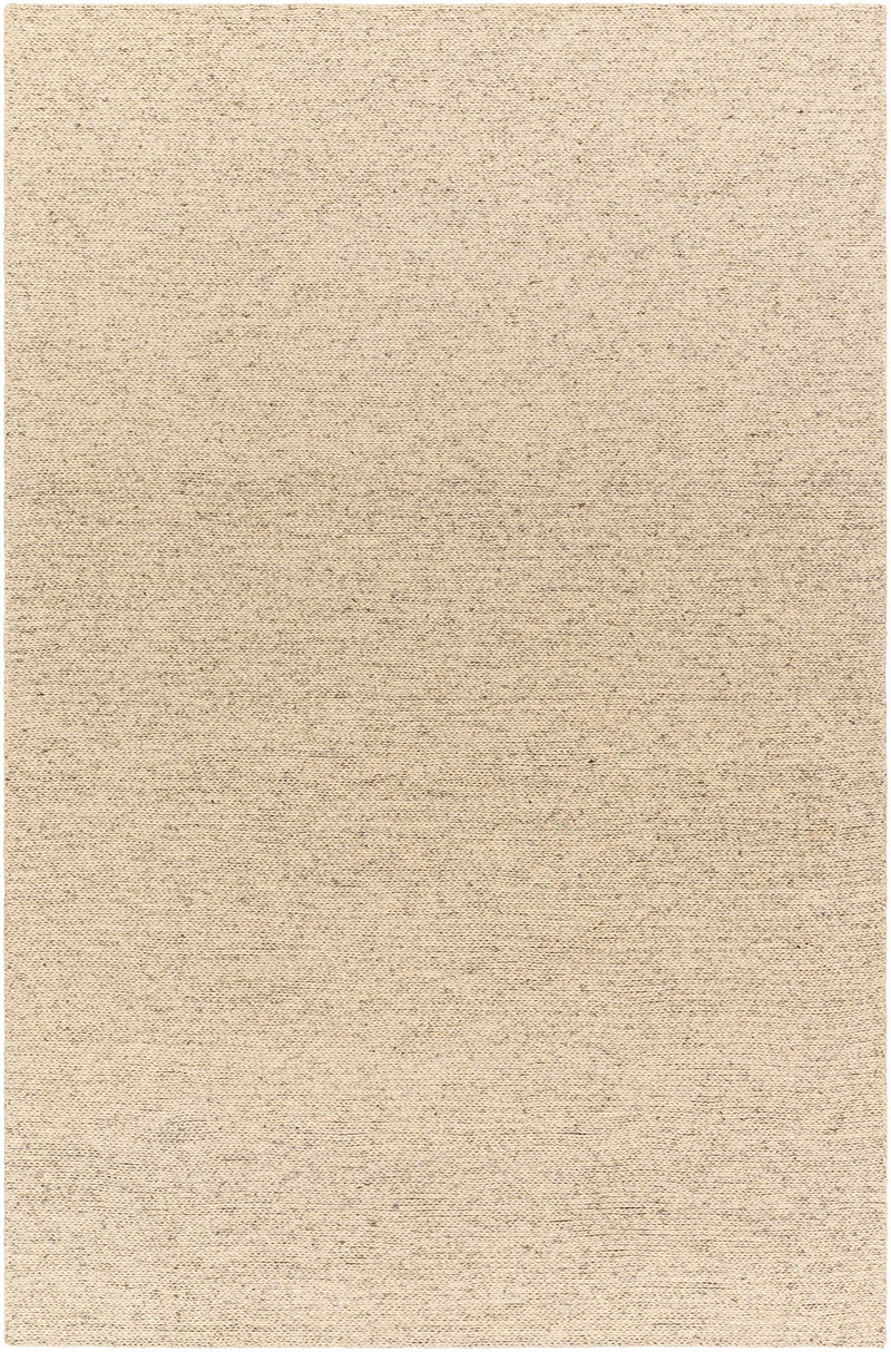 Gray Hand Woven 100% Wool Modern Rectangle Handmade rug, Indoor use only, no fringe, non-washable.