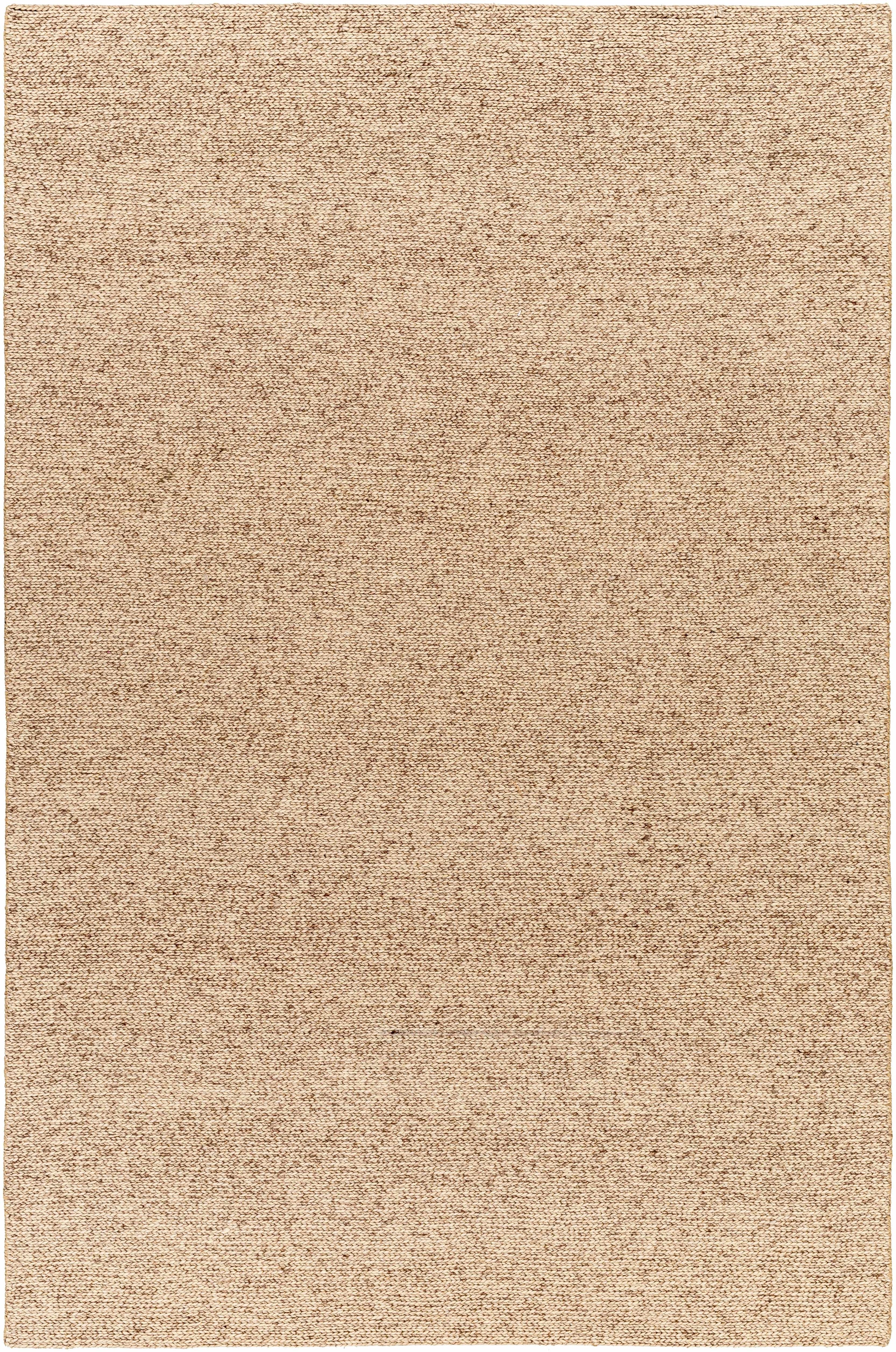 Medium Gray Hand Woven 100% Wool Modern Rectangle Handmade rug, Indoor use only, no fringe, non-washable.