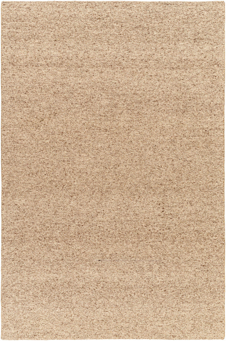 Medium Gray Hand Woven 100% Wool Modern Rectangle Handmade rug, Indoor use only, no fringe, non-washable.