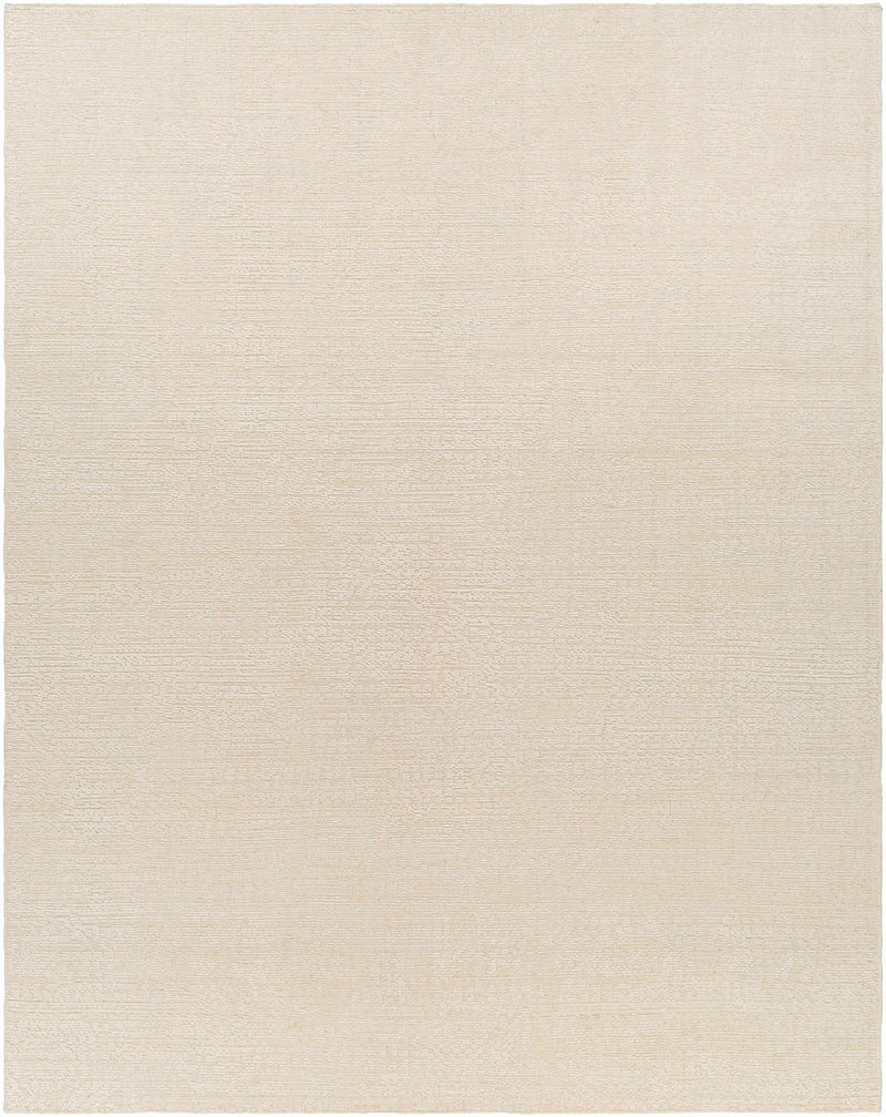 Light Gray Hand Knotted 100% Wool Modern Rectangle Handmade rug, Indoor use only, has fringe, non-washable. runner also available