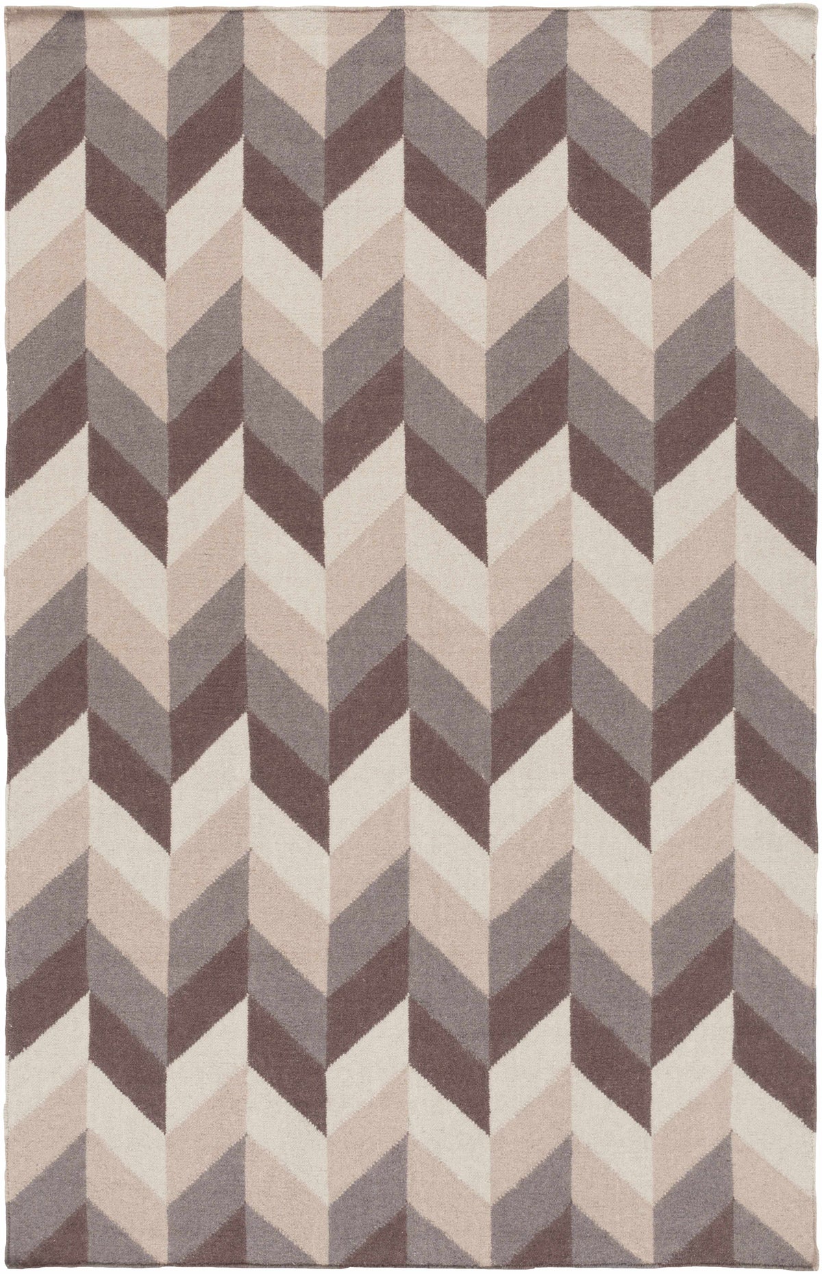 Taupe Hand Woven 100% Wool Modern Rectangle Handmade rug, Indoor use only, no fringe, non-washable. runner also available