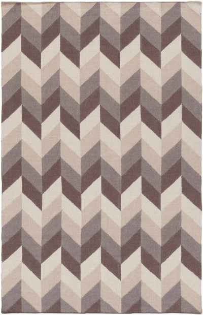 Taupe Hand Woven 100% Wool Modern Rectangle Handmade rug, Indoor use only, no fringe, non-washable. runner also available
