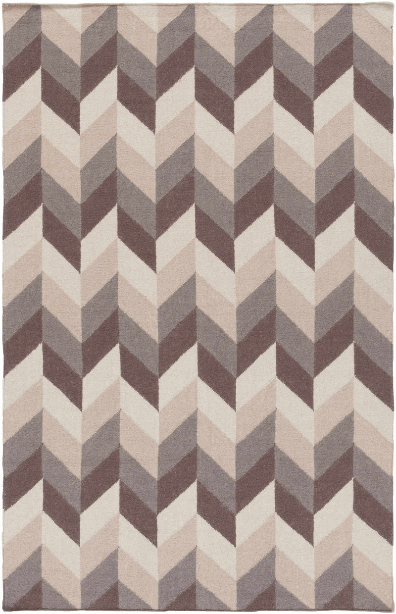 Taupe Hand Woven 100% Wool Modern Rectangle Handmade rug, Indoor use only, no fringe, non-washable. runner also available