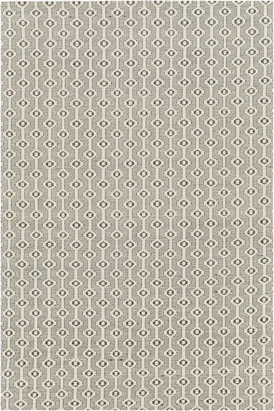 Off-White Hand Woven 90% Wool, 10% Cotton Modern Rectangle Handmade rug, Indoor use only, no fringe, non-washable.
