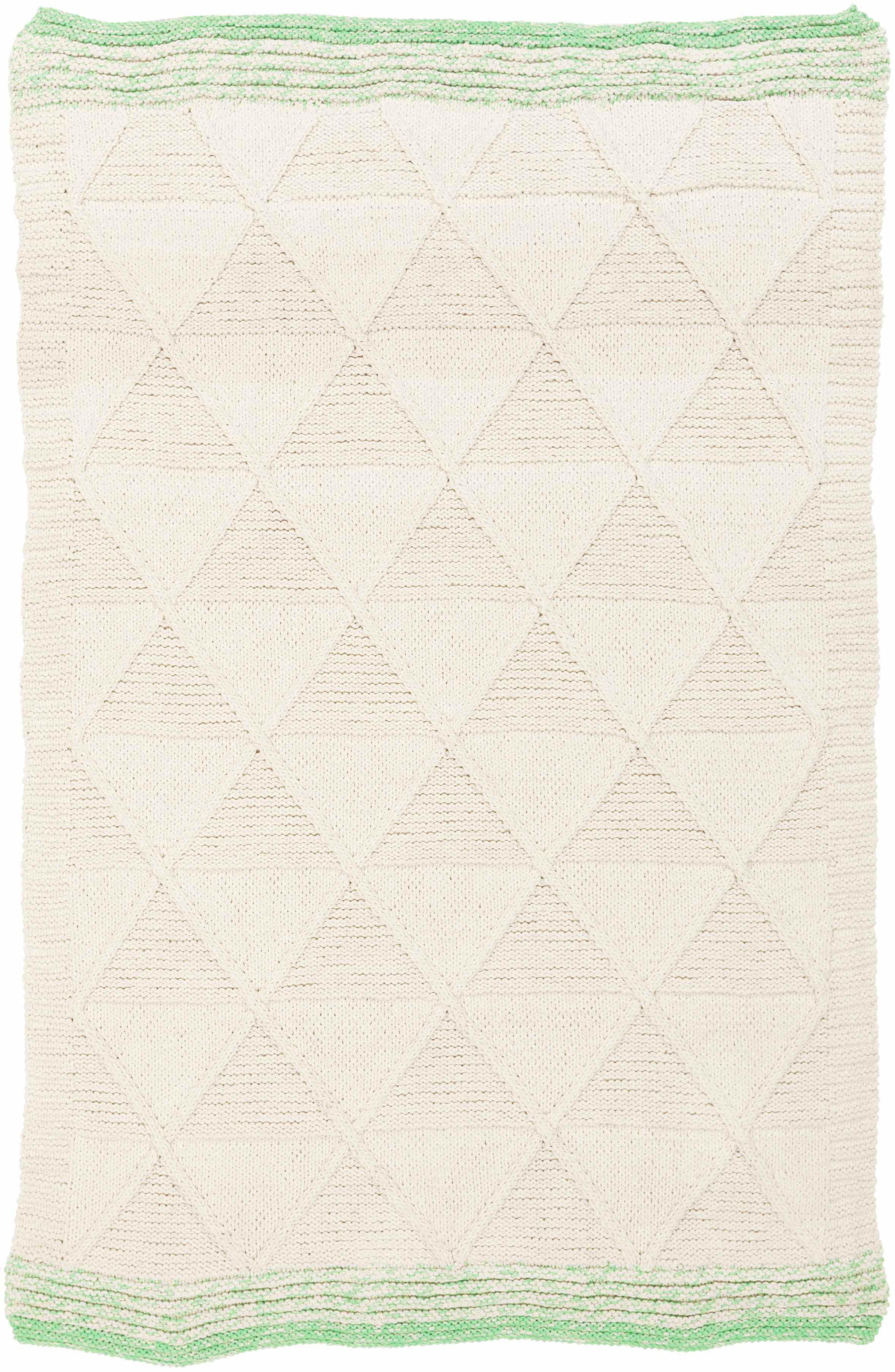 Seafoam Hand Woven 34% Acrylic, 33% Cotton, 33% Polyester Cottage Rectangle Handmade rug, Indoor use only, no fringe, non-washable.