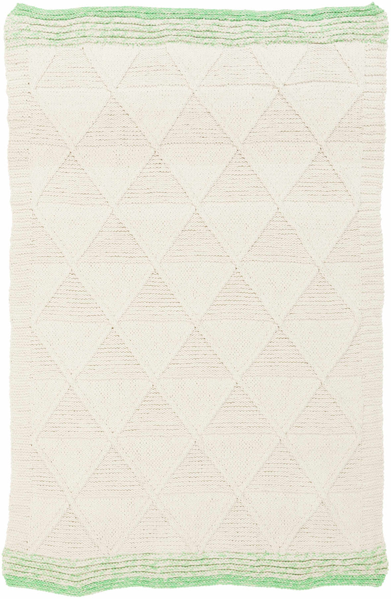 Seafoam Hand Woven 34% Acrylic, 33% Cotton, 33% Polyester Cottage Rectangle Handmade rug, Indoor use only, no fringe, non-washable.