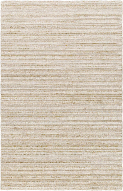 Beige Hand Loomed 100% Viscose Cottage Rectangle Handmade rug, Indoor use only, no fringe, non-washable.