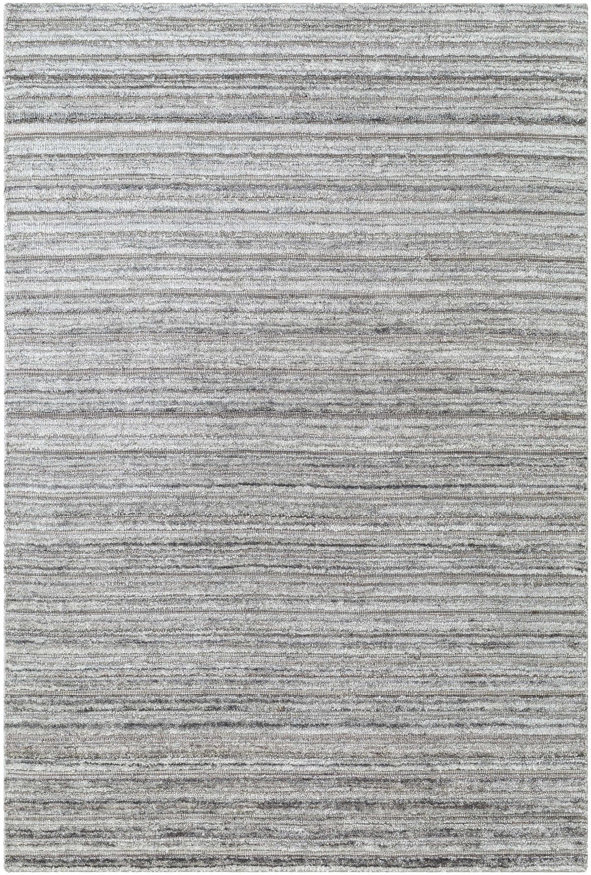 Silver Hand Loomed 100% Viscose Cottage Rectangle Handmade rug, Indoor use only, no fringe, non-washable.