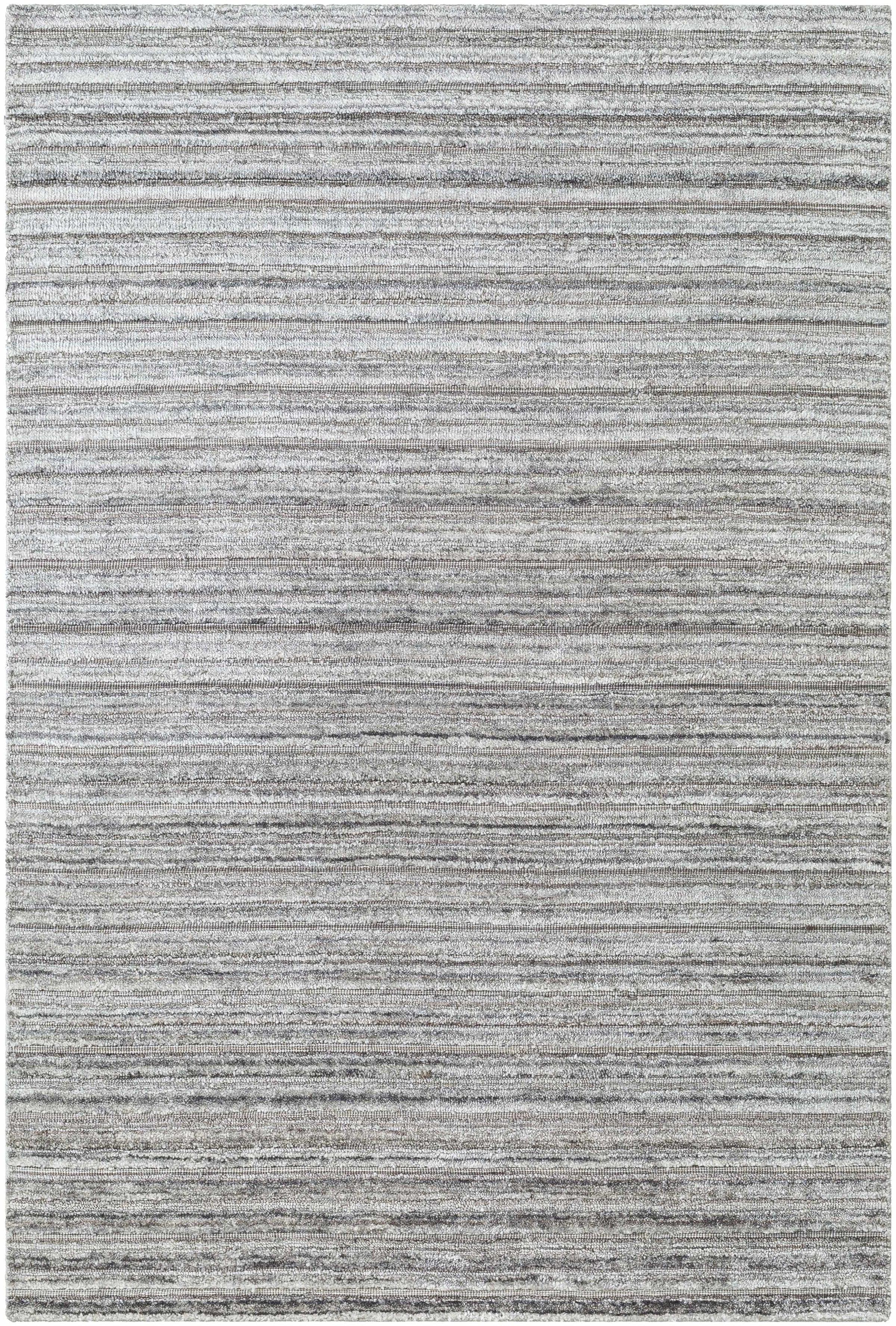 Silver Hand Loomed 100% Viscose Cottage Rectangle Handmade rug, Indoor use only, no fringe, non-washable.