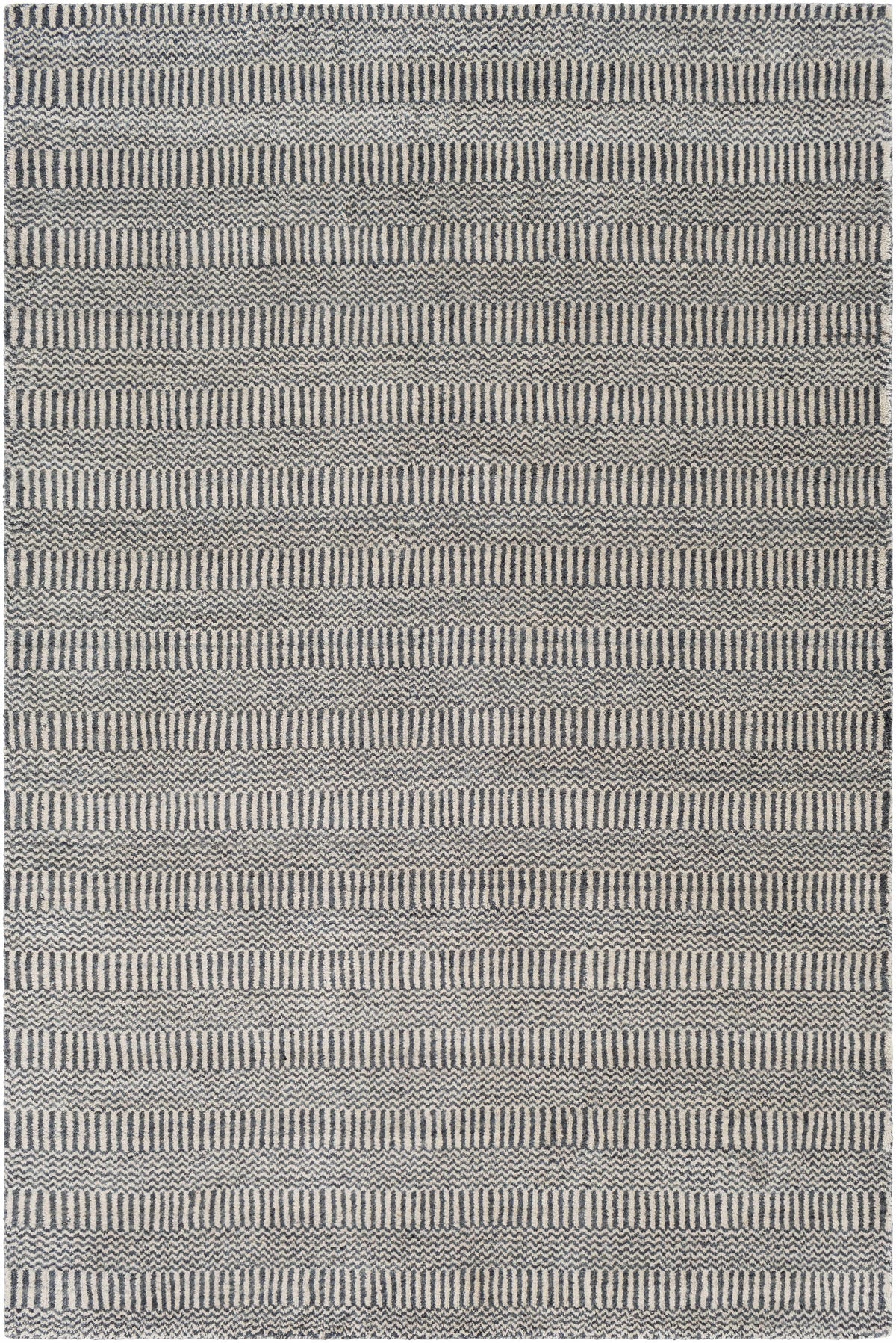 Deep Teal Hand Loomed 100% Wool Global Rectangle Handmade rug, Indoor use only, no fringe, non-washable.