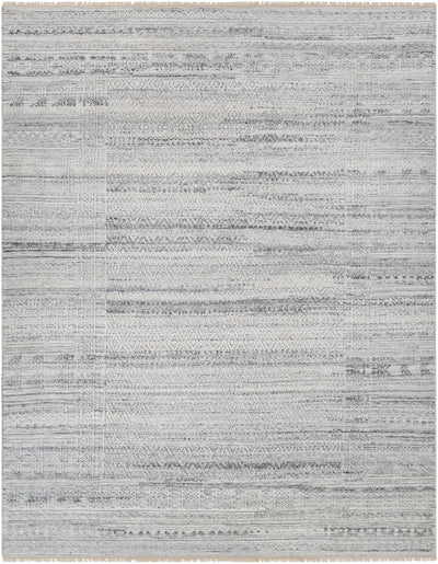 White Hand Knotted 100% Recycled PET Yarn Rustic Rectangle Handmade rug, Indoor use only, no fringe, non-washable. runner also available
