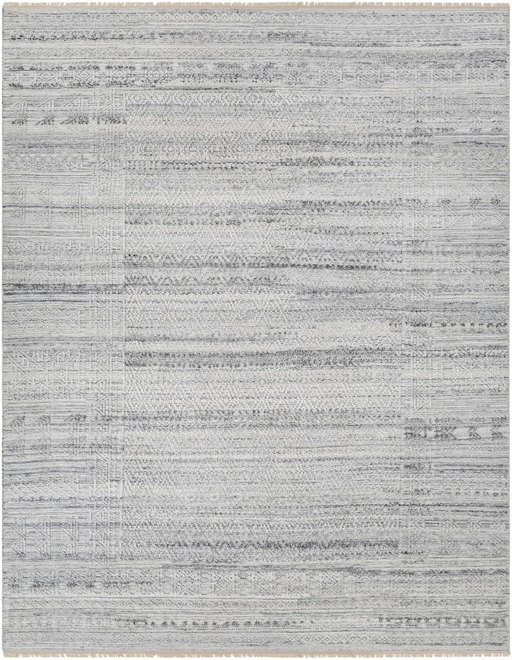 White Hand Knotted 100% Recycled PET Yarn Rustic Rectangle Handmade rug, Indoor use only, no fringe, non-washable. runner also available