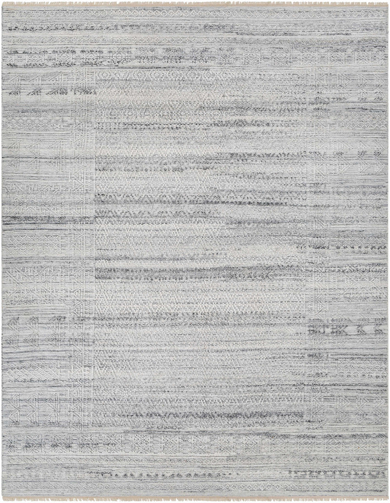 White Hand Knotted 100% Recycled PET Yarn Rustic Rectangle Handmade rug, Indoor use only, no fringe, non-washable. runner also available