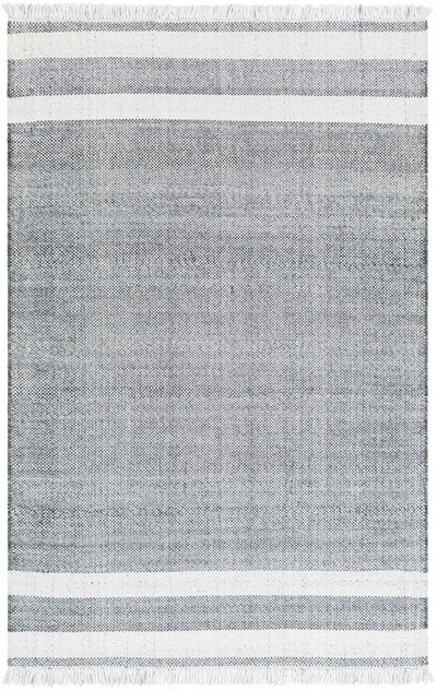 Ivory Hand Woven 100% Recycled PET Yarn Cottage Rectangle Handmade rug, Indoor use only, has fringe, non-washable. runner also available