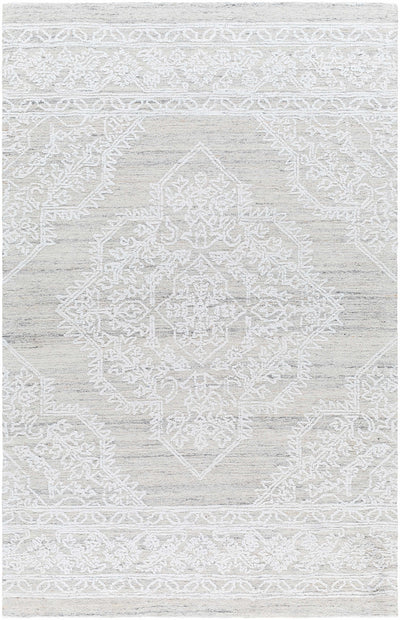 White Hand Tufted 100% Recycled PET Yarn Traditional Rectangle Handmade rug, Indoor use only, no fringe, non-washable. runner also available
