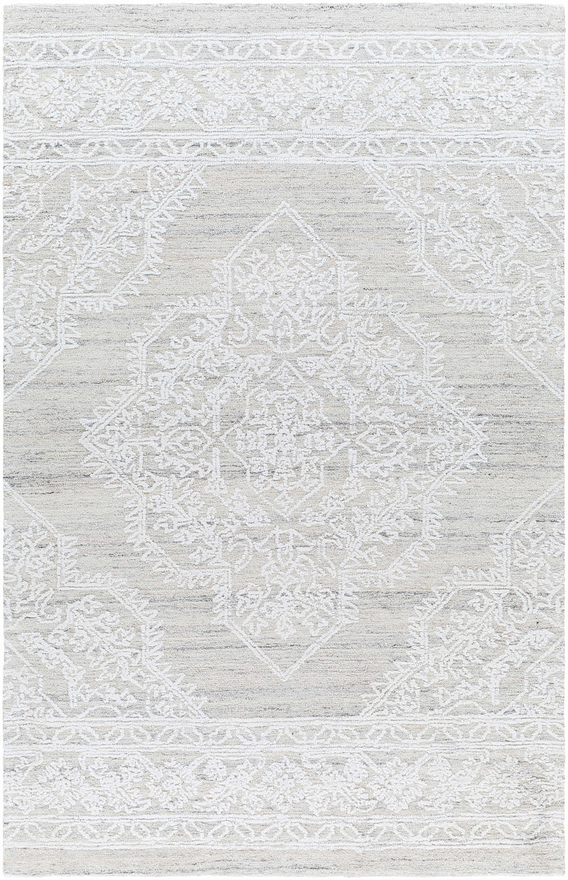 White Hand Tufted 100% Recycled PET Yarn Traditional Rectangle Handmade rug, Indoor use only, no fringe, non-washable. runner also available