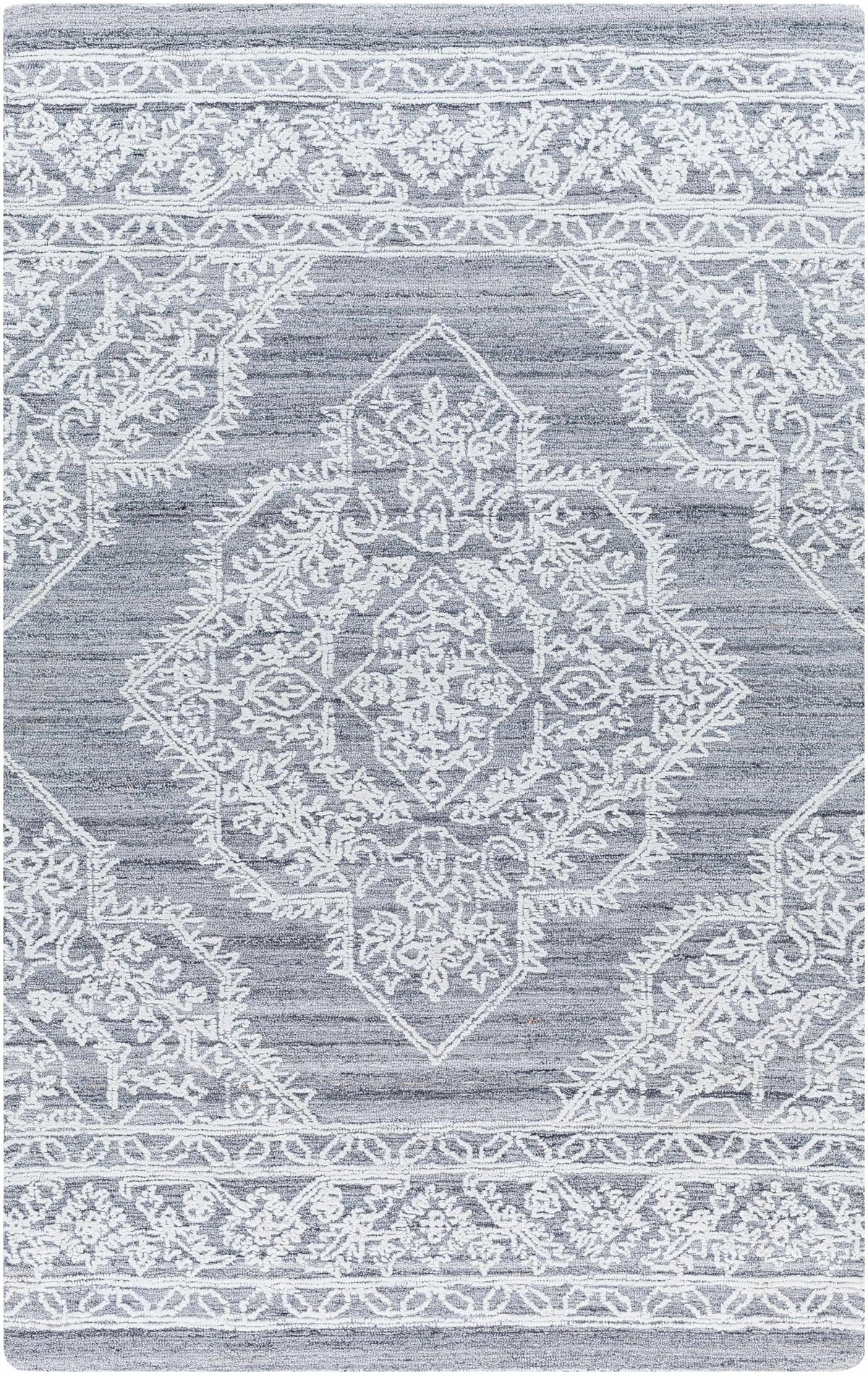 White Hand Tufted 100% Recycled PET Yarn Traditional Rectangle Handmade rug, Indoor use only, no fringe, non-washable. runner also available