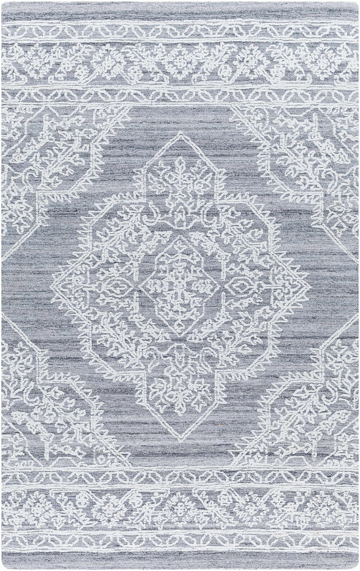 White Hand Tufted 100% Recycled PET Yarn Traditional Rectangle Handmade rug, Indoor use only, no fringe, non-washable. runner also available