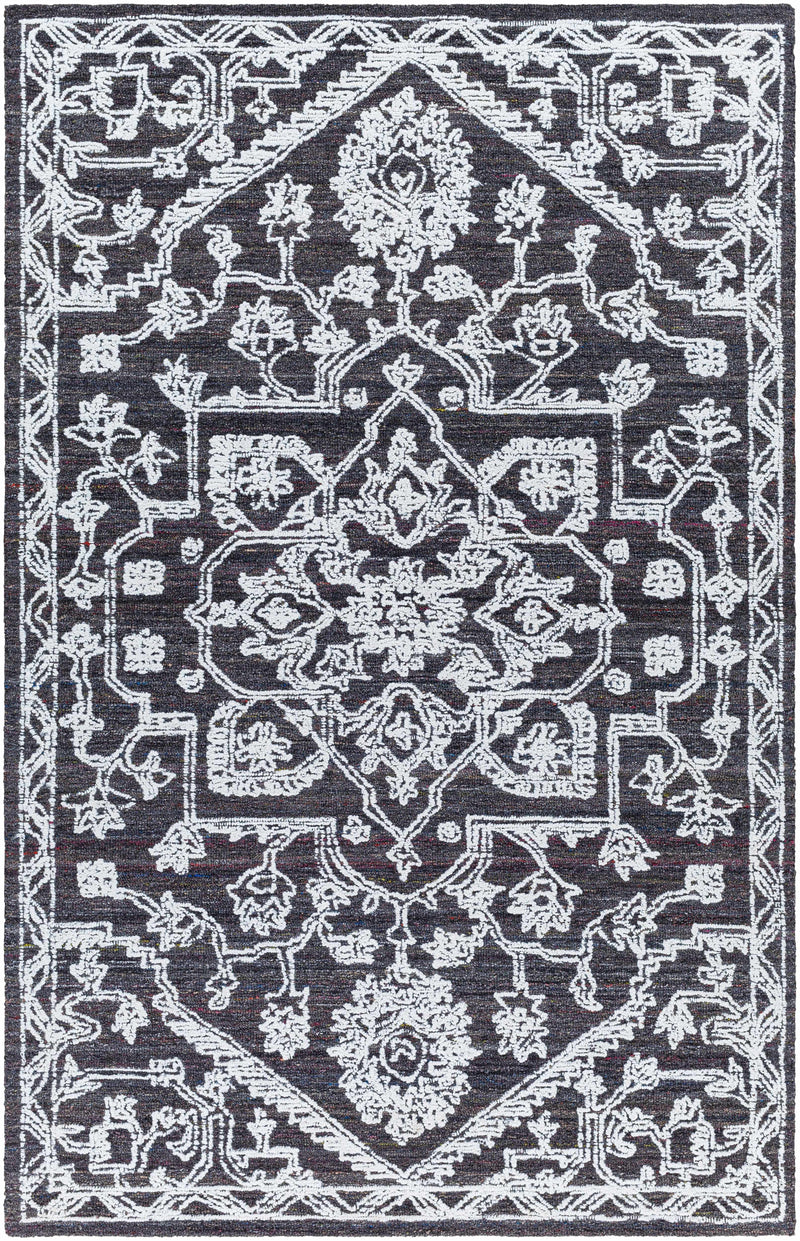 White Hand Tufted 100% Recycled PET Yarn Traditional Rectangle Handmade rug, Indoor use only, no fringe, non-washable. runner also available