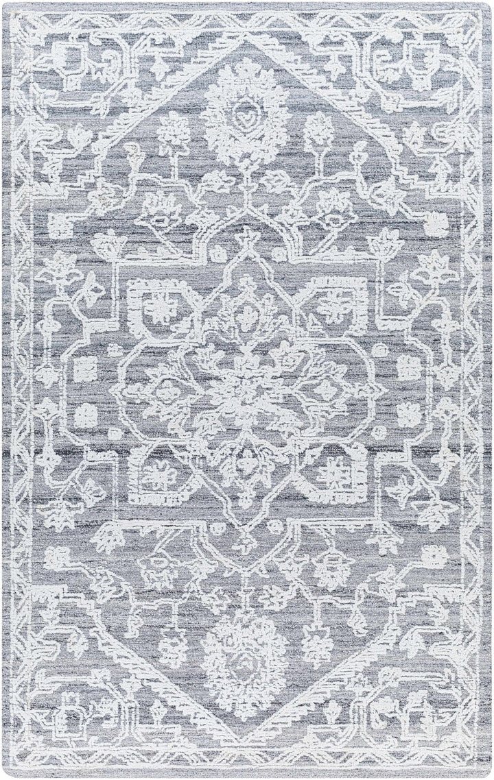 White Hand Tufted 100% Recycled PET Yarn Traditional Rectangle Handmade rug, Indoor use only, no fringe, non-washable. runner also available