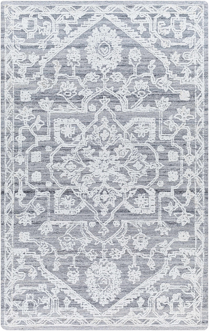 White Hand Tufted 100% Recycled PET Yarn Traditional Rectangle Handmade rug, Indoor use only, no fringe, non-washable. runner also available