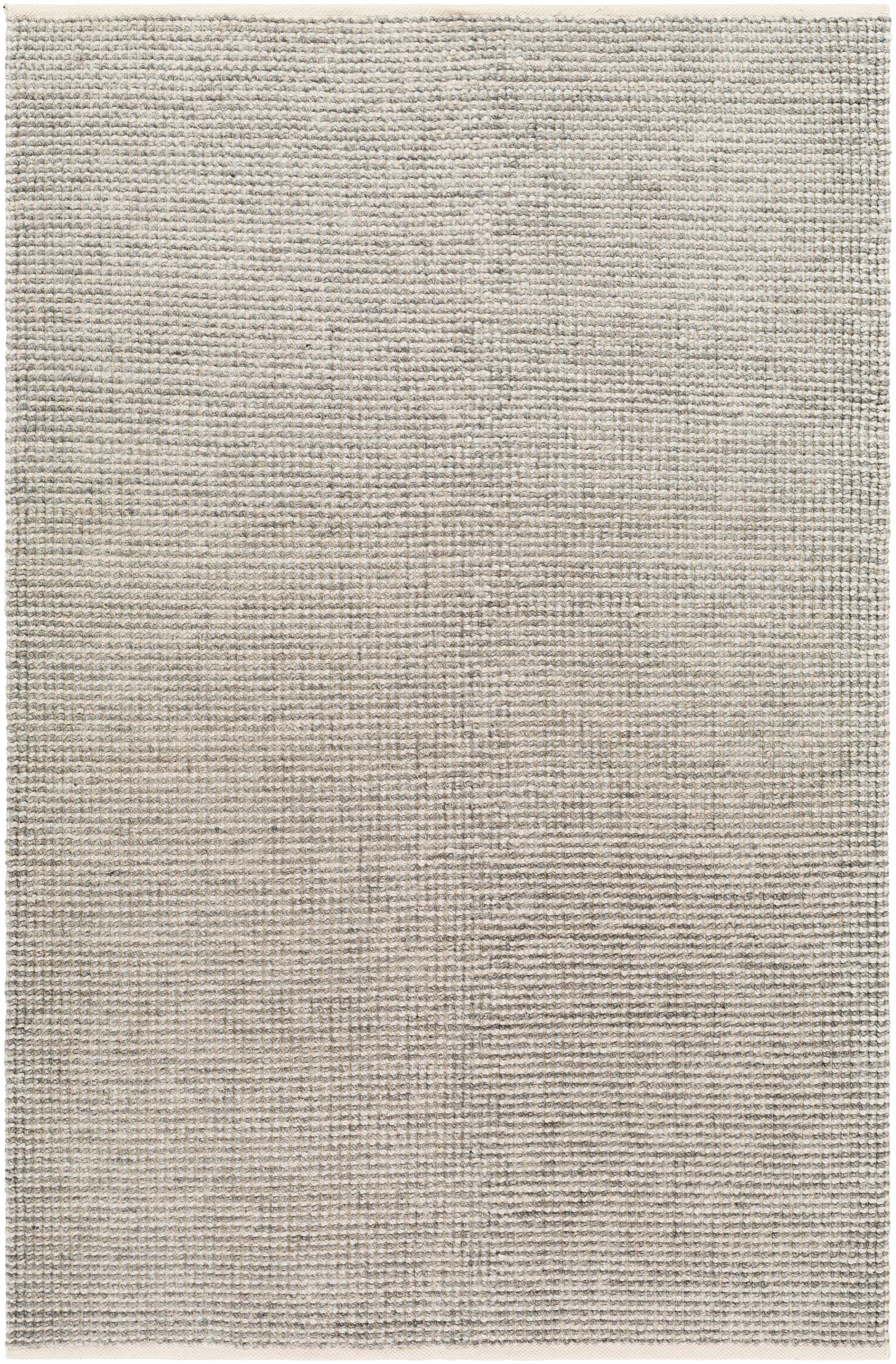 Off-White Hand Woven 100% Recycled PET Yarn Modern Rectangle Handmade rug, Indoor use only, no fringe, non-washable.