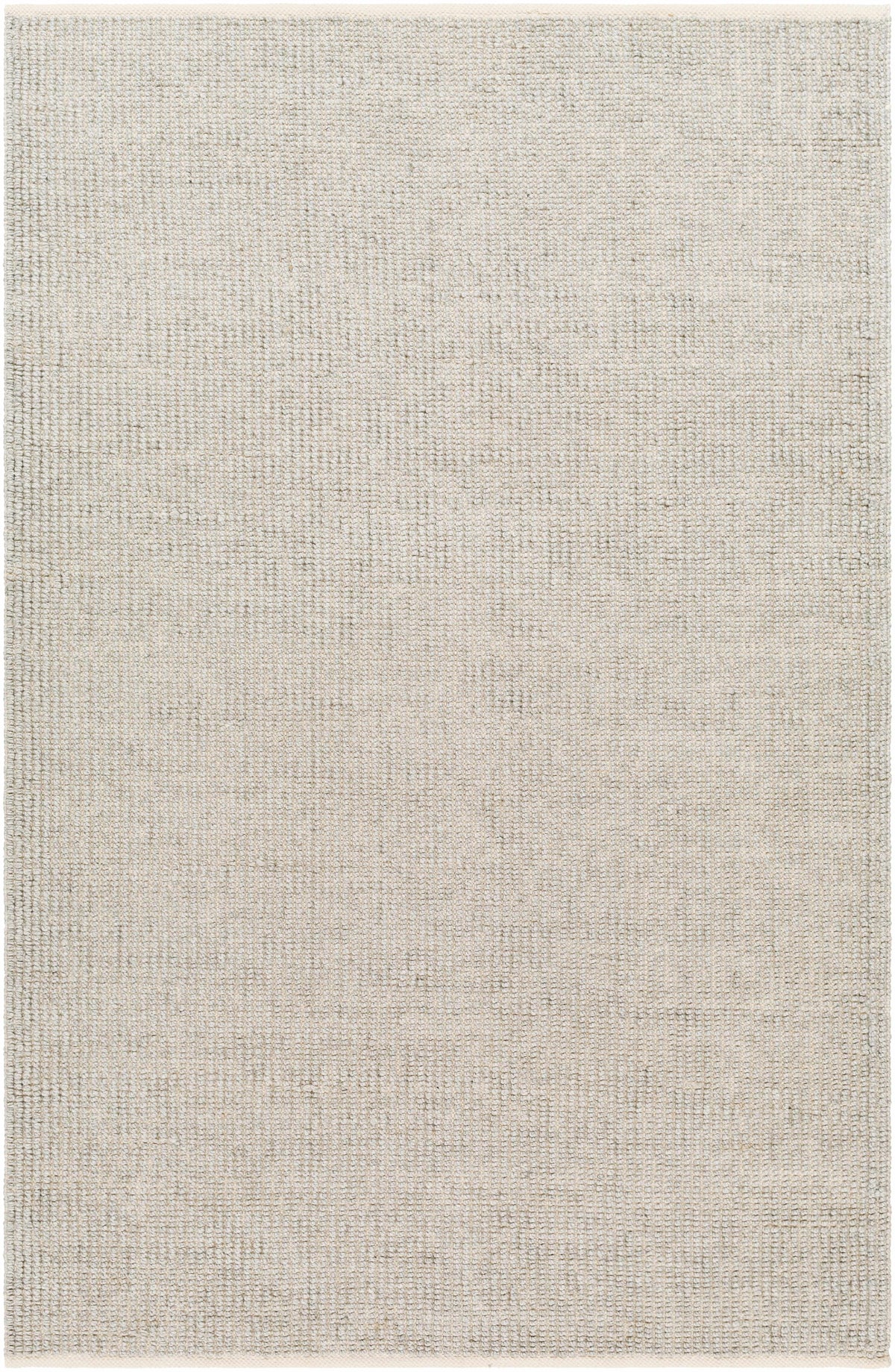 Off-White Hand Woven 100% Recycled PET Yarn Modern Rectangle Handmade rug, Indoor use only, no fringe, non-washable.