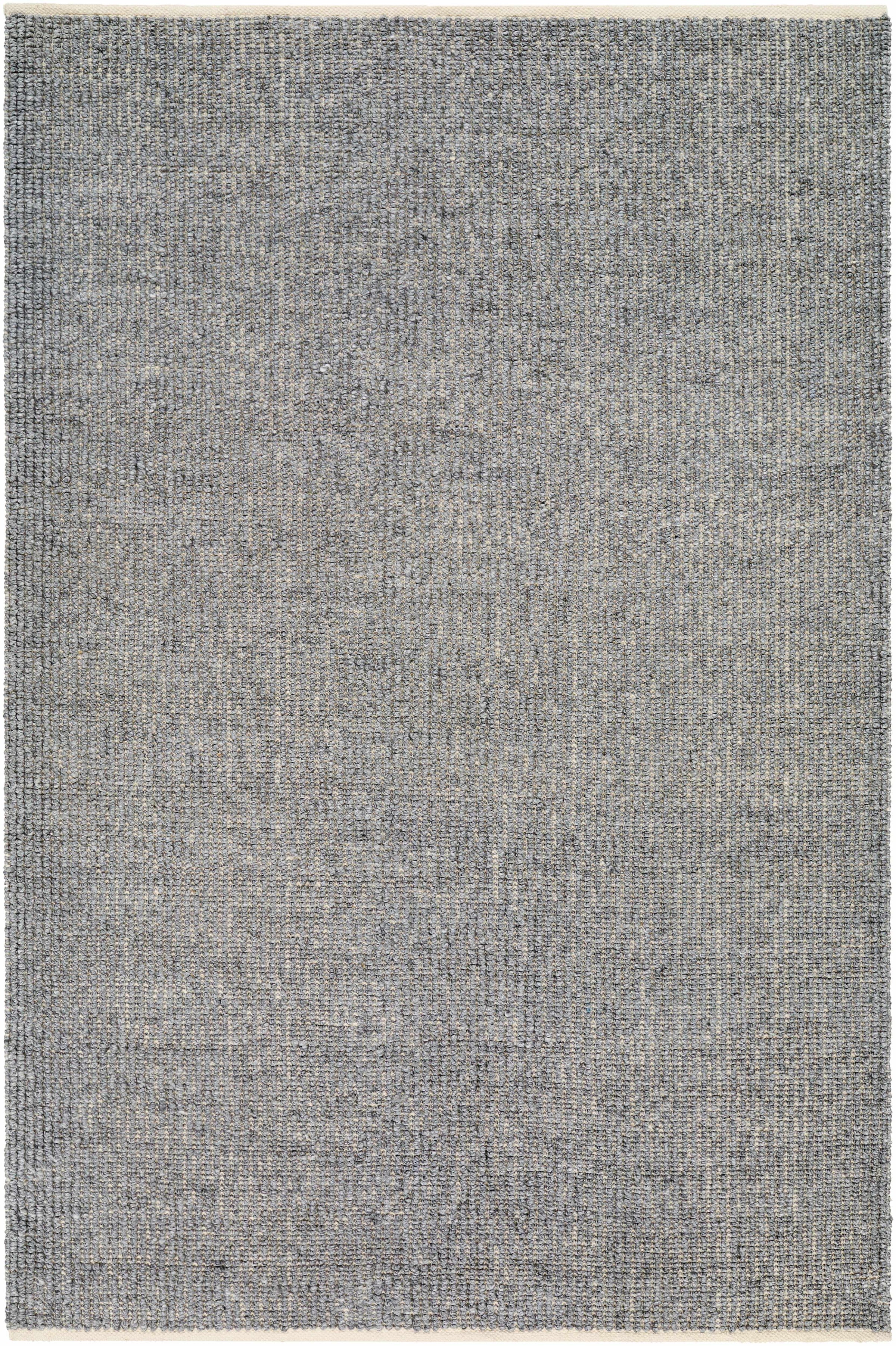 Off-White Hand Woven 100% Recycled PET Yarn Modern Rectangle Handmade rug, Indoor use only, no fringe, non-washable.