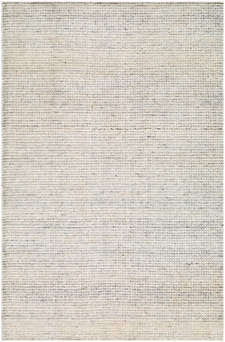 Off-White Hand Woven 100% Recycled PET Yarn Modern Rectangle Handmade rug, Indoor use only, no fringe, non-washable. runner also available