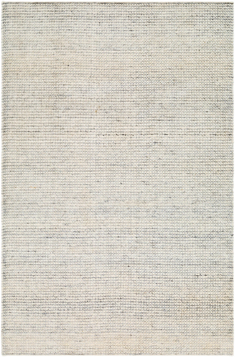 Off-White Hand Woven 100% Recycled PET Yarn Modern Rectangle Handmade rug, Indoor use only, no fringe, non-washable. runner also available