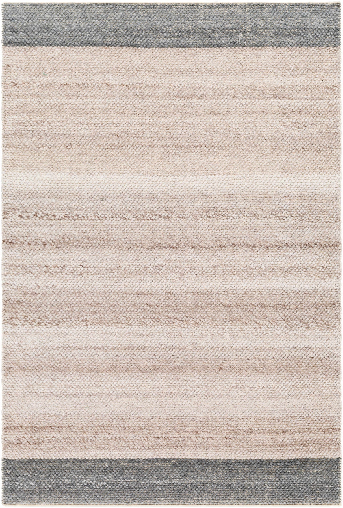 Off-White Hand Woven 100% Recycled PET Yarn Modern Rectangle Handmade rug, Indoor use only, no fringe, non-washable. runner also available