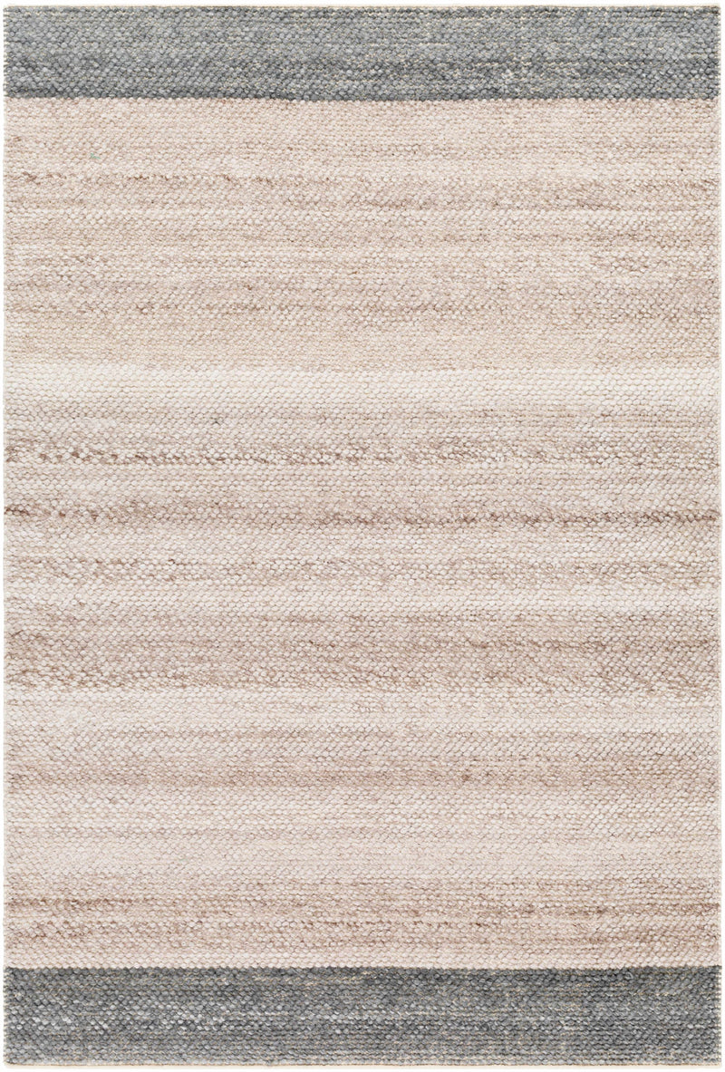 Off-White Hand Woven 100% Recycled PET Yarn Modern Rectangle Handmade rug, Indoor use only, no fringe, non-washable. runner also available