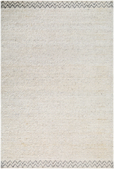 Light Gray Hand Woven 100% Recycled PET Yarn Modern Rectangle Handmade rug, Indoor use only, no fringe, non-washable. runner also available