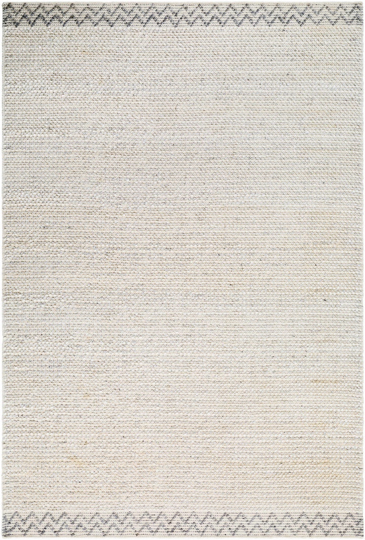 Light Gray Hand Woven 100% Recycled PET Yarn Modern Rectangle Handmade rug, Indoor use only, no fringe, non-washable. runner also available