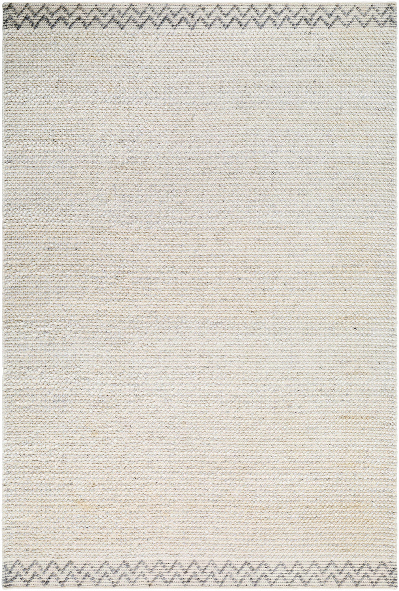 Light Gray Hand Woven 100% Recycled PET Yarn Modern Rectangle Handmade rug, Indoor use only, no fringe, non-washable. runner also available