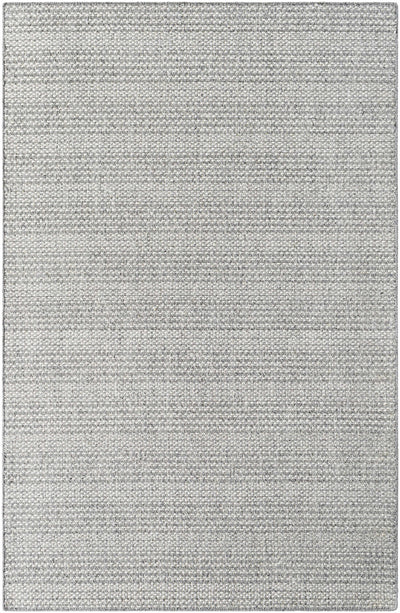 Silver Hand Loomed 80% Wool, 20% Polyester Cottage Rectangle Handmade rug, Indoor use only, no fringe, non-washable.