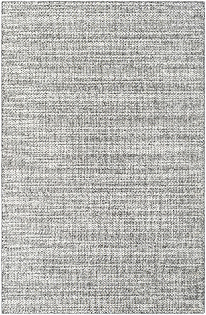 Silver Hand Loomed 80% Wool, 20% Polyester Cottage Rectangle Handmade rug, Indoor use only, no fringe, non-washable.