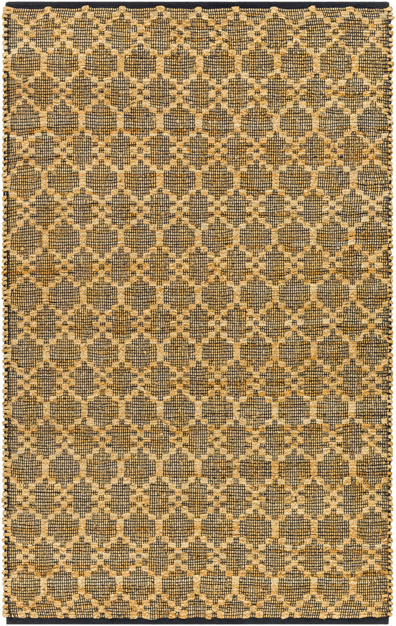 Beige Hand Woven 60% Cotton, 40% Jute Cottage Rectangle Handmade rug, Indoor use only, no fringe, non-washable. runner also available