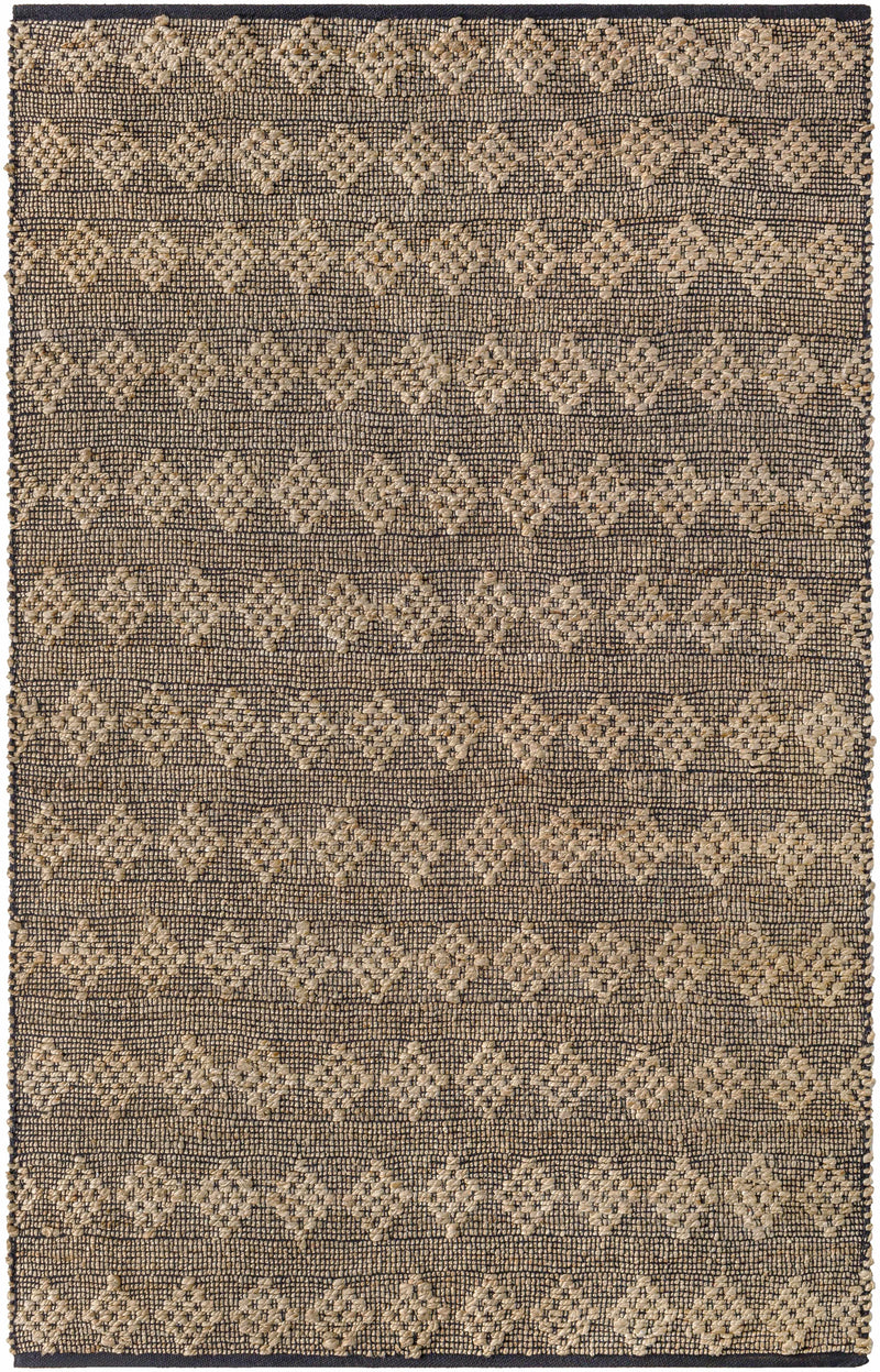 Beige Hand Woven 60% Cotton, 40% Jute Cottage Rectangle Handmade rug, Indoor use only, no fringe, non-washable. runner also available