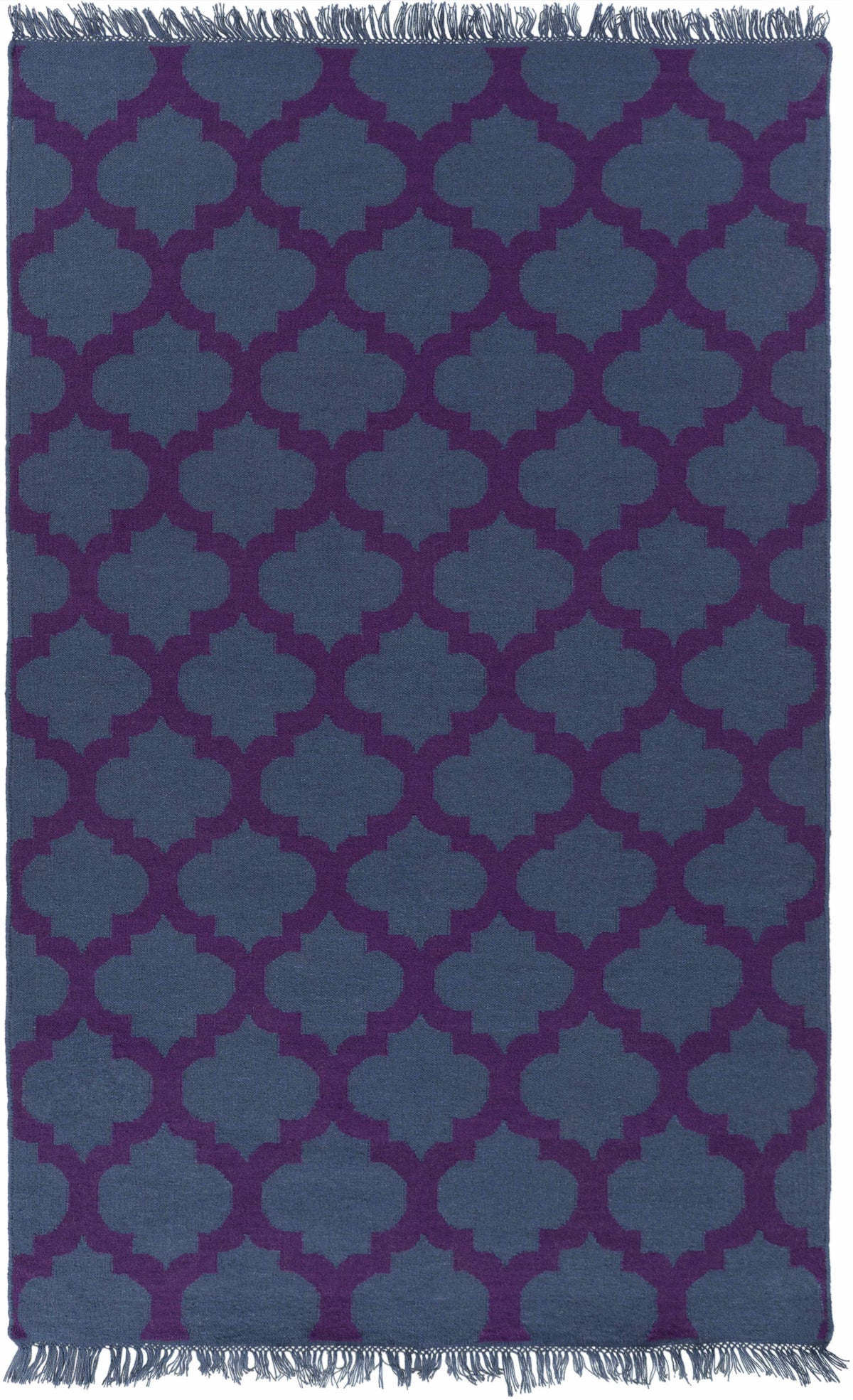 Navy Hand Woven 100% Recycled PET Yarn Cottage Rectangle Handmade rug, Indoor use only, no fringe, non-washable. runner also available