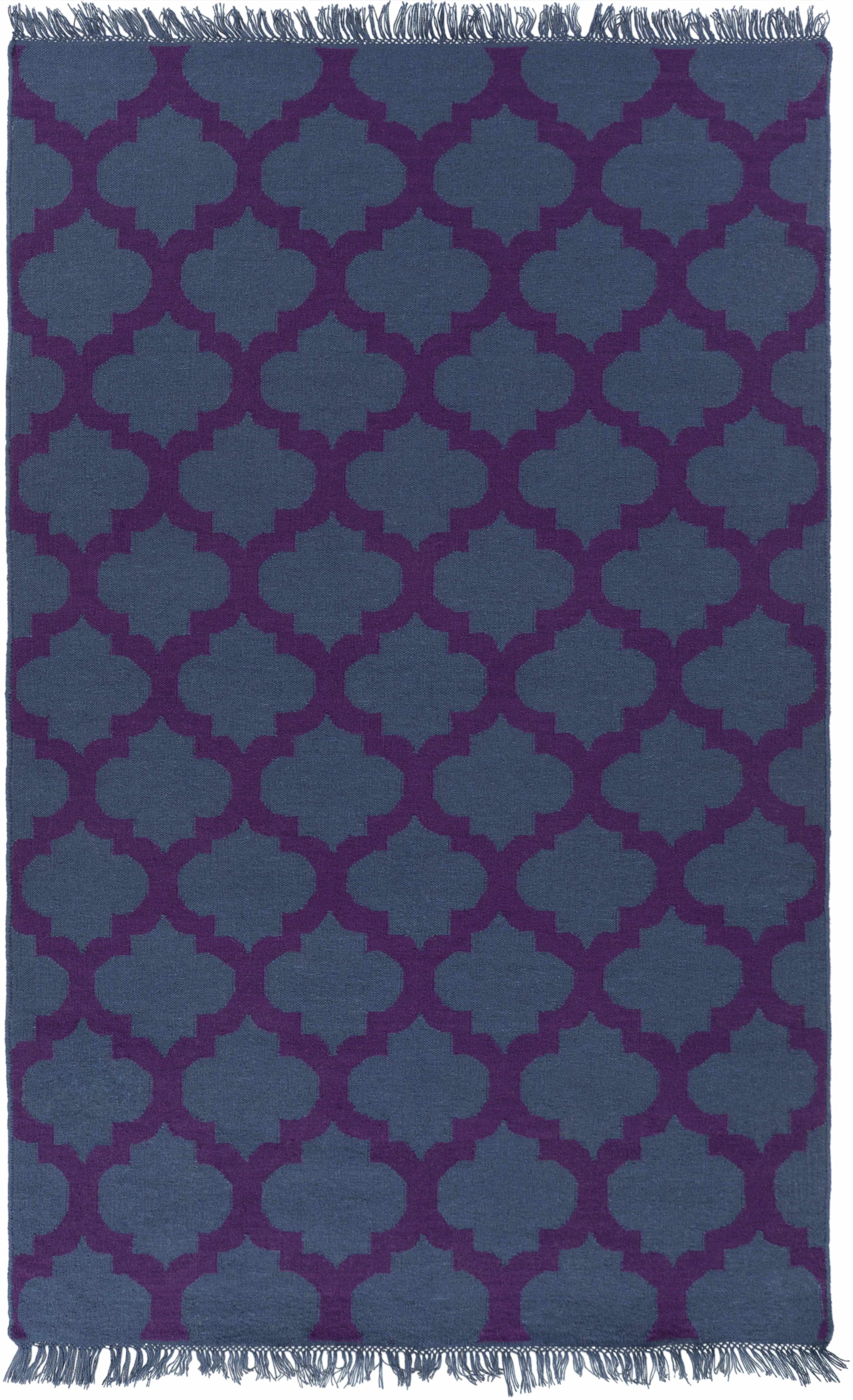 Navy Hand Woven 100% Recycled PET Yarn Cottage Rectangle Handmade rug, Indoor use only, no fringe, non-washable. runner also available