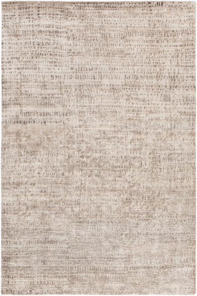 Dark Brown Hand Knotted 100% Viscose Cottage Rectangle Handmade rug, Indoor use only, no fringe, non-washable.