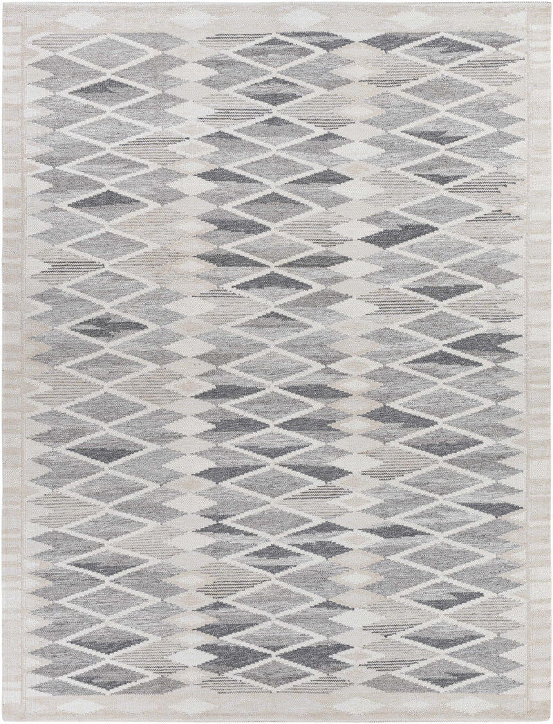 Black Hand Woven 60% Viscose, 20% Wool, 10% Cotton, 10% Linen Modern Rectangle Handmade rug, Indoor use only, no fringe, non-washable.