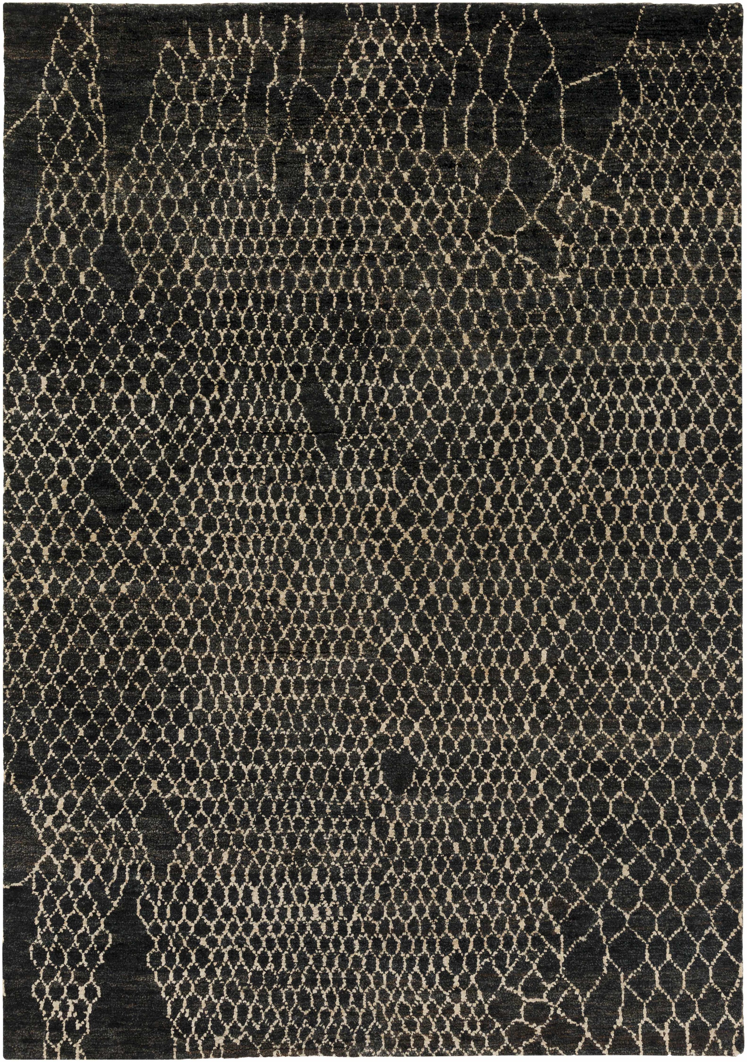 Gray Hand Knotted 100% Jute Modern Rectangle Handmade rug, Indoor use only, no fringe, non-washable.