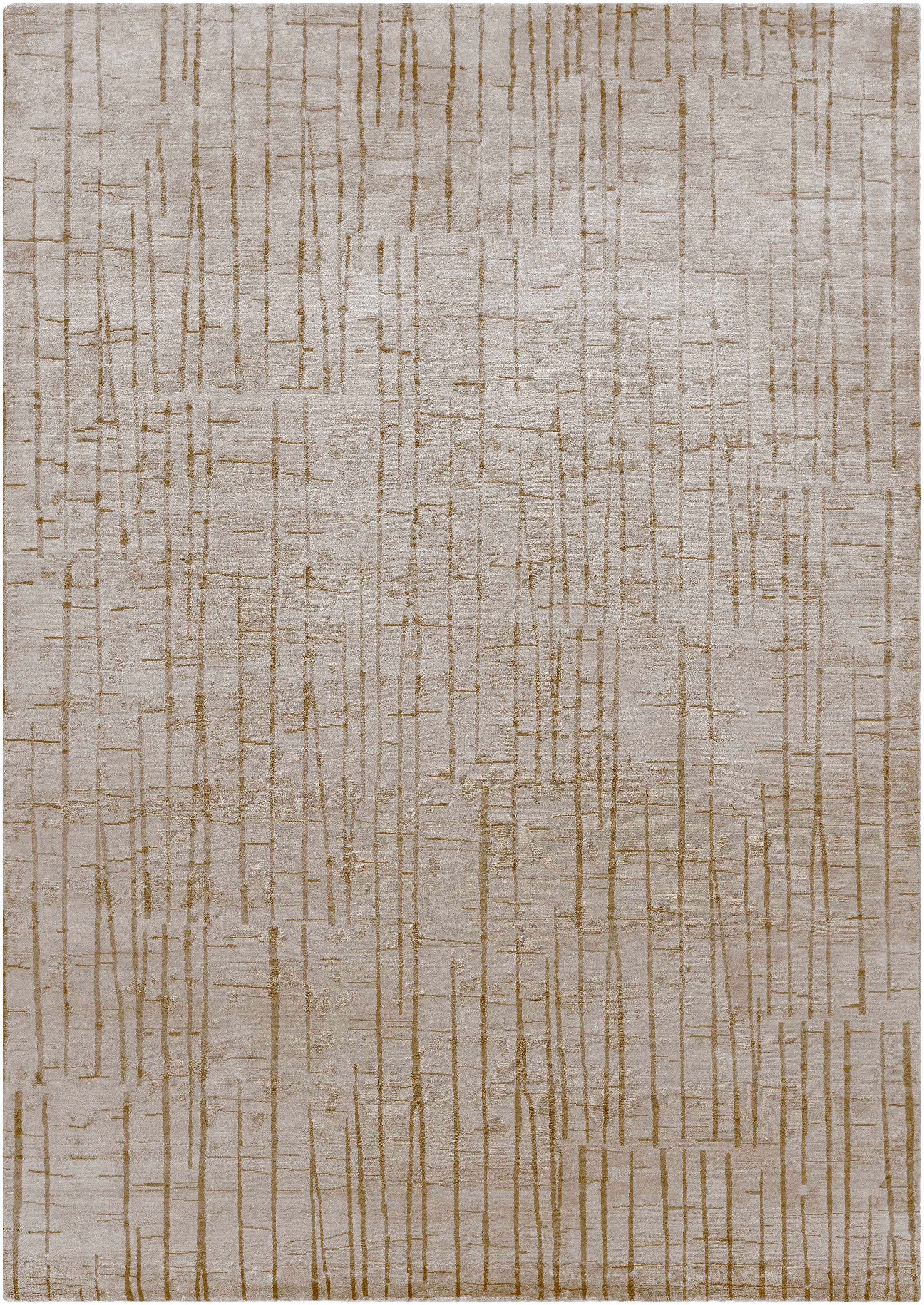 Brown Hand Knotted 70% NZ Wool, 30% Viscose Cottage Rectangle Handmade rug, Indoor use only, no fringe, non-washable.
