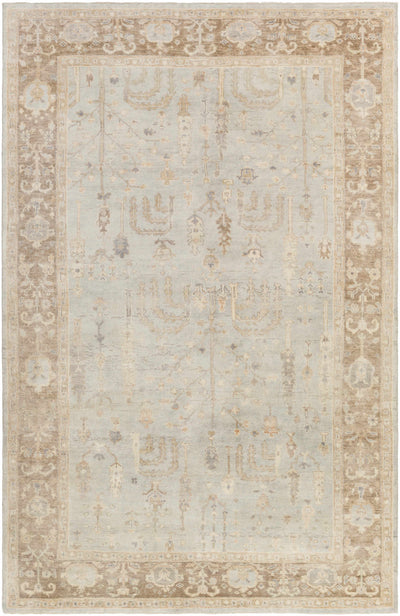 Cream Hand Knotted 100% Wool Traditional Rectangle Handmade rug, Indoor use only, has fringe, non-washable.