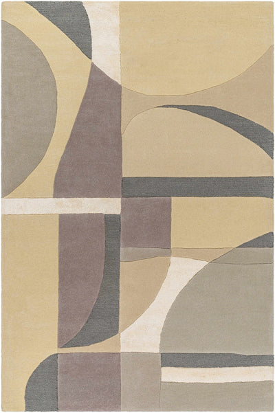 Cream Hand Tufted 70% Wool, 30% Viscose Modern Rectangle Handmade rug, Indoor use only, no fringe, non-washable.