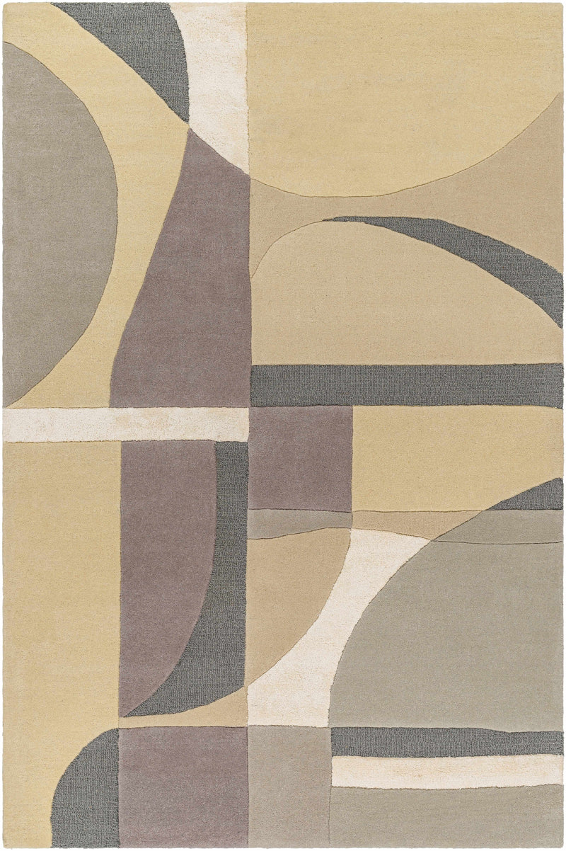 Cream Hand Tufted 70% Wool, 30% Viscose Modern Rectangle Handmade rug, Indoor use only, no fringe, non-washable.