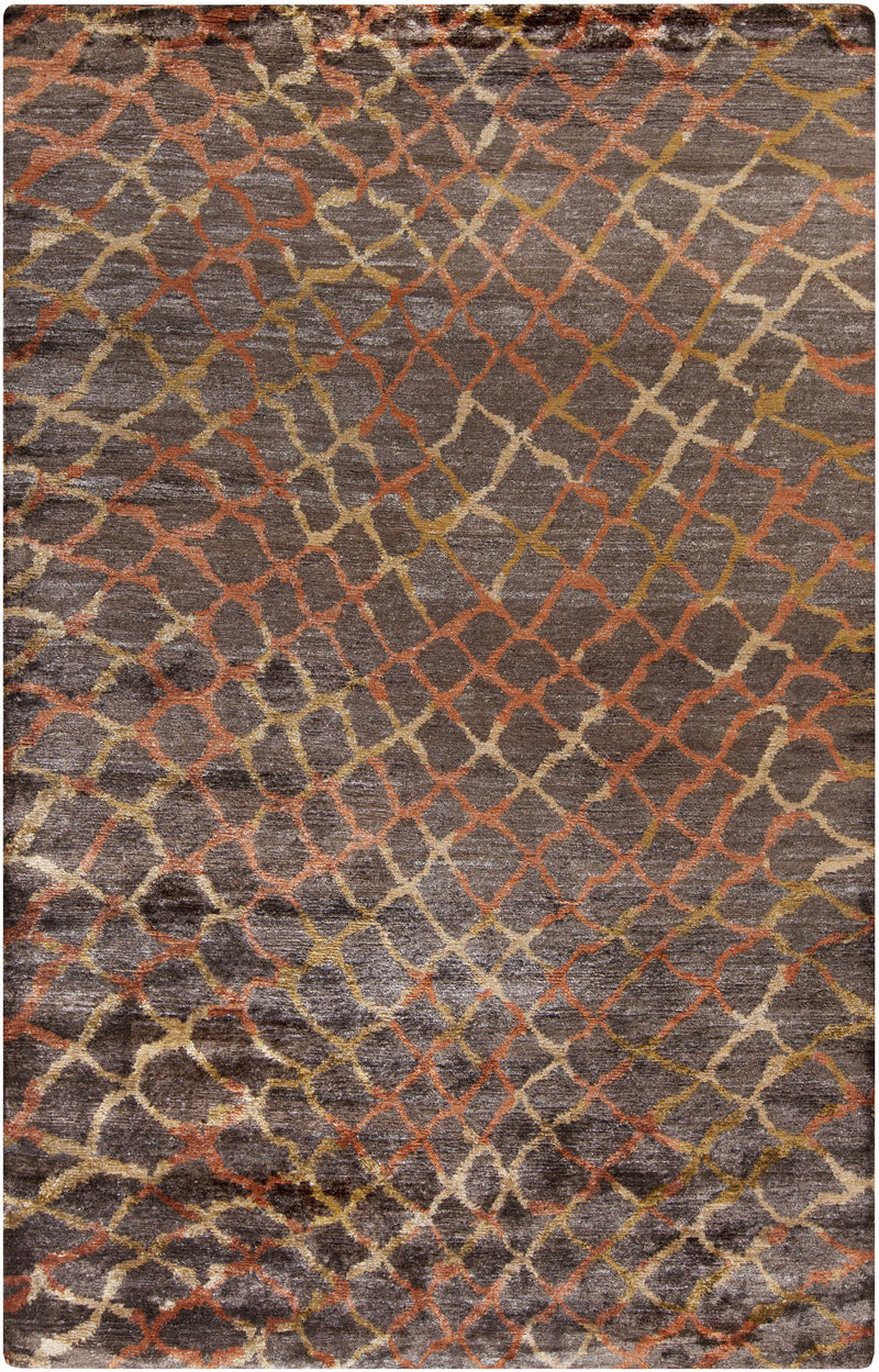 Black Hand Knotted 100% Viscose Modern Rectangle Handmade rug, Indoor use only, no fringe, non-washable. runner also available